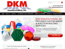 Tablet Screenshot of dkmmfg.com